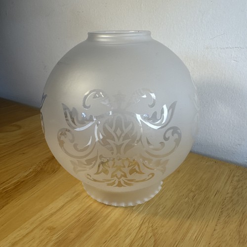 Vintage etched glass - vintage, globe