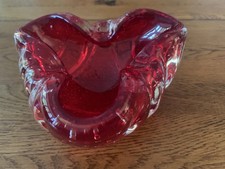 Murano  Sommerso red ribbed