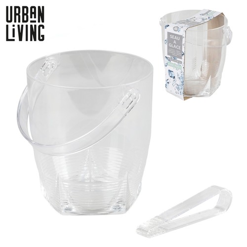 Ice bucket with tong - ice,