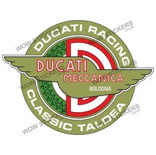 Ducati Classic Racing  Motorbike sticker motorcycle car window Truck tank decal