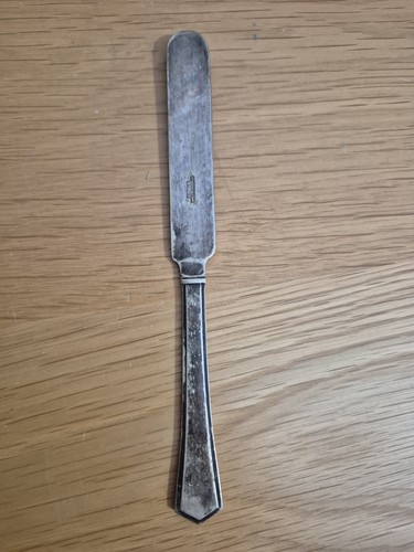 Antique silver butter knife - butter,
