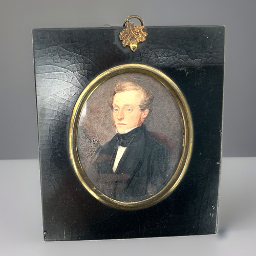 Antique framed portrait - antique,