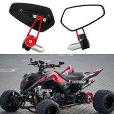 7/8" Bar End Mirrors Red Arrow