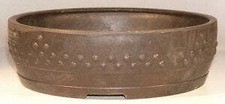 "Round Mica Bonsai Pot - 12.5""x3"""