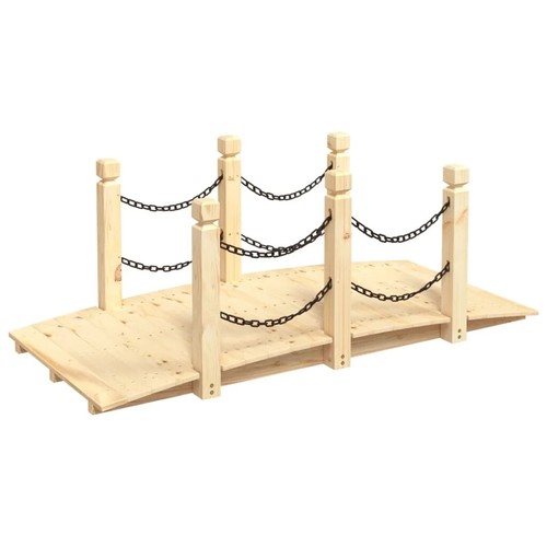 Wooden garden bridge - wooden,