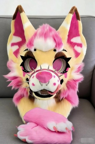 Fursuit long haired dog - fursuit,