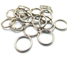 Jump Rings Open 12mm x 1.2mm 16 Gauge - 100pcs PK Silver Tone Findings Jewellery