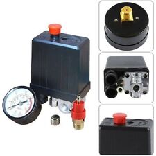 Pressure Gauge Safety Valve Set + Air Compressor Pressure Switch Single Phase