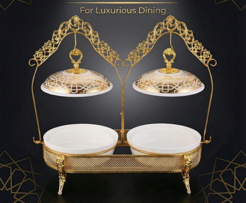 Twin luxury chafing dish - 8l,