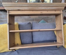 Vintage Solid Pine Wall Shelf