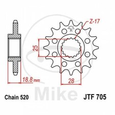 Sprocket Z16 520 726.44.27
