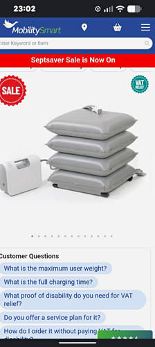 Mobilitysmart air seat cushion - seat,