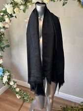 TED BAKER Scarf Estelas Black Metallic Branded Womens Large Wrap Scarf NEW
