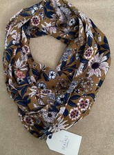 SEASALT Everyday Circle Scarf - Pattern Flower Grain BNWT Rrp £29.95