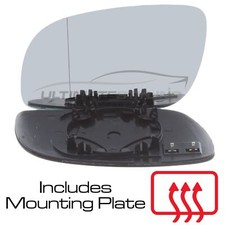 Wing Mirror Glass VW Touran 1T 2003-2011 Heated Aspherical Passenger Side Left