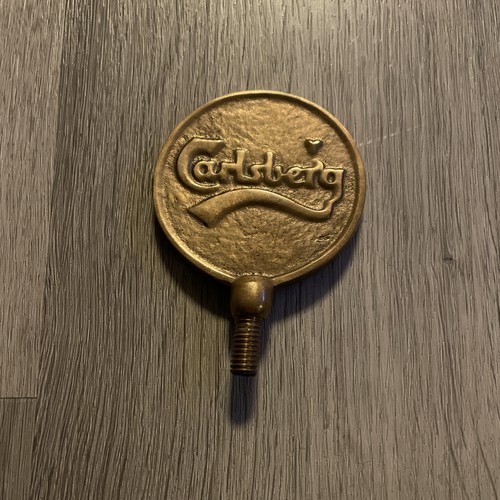 Carlsberg vintage brass tap - brass,