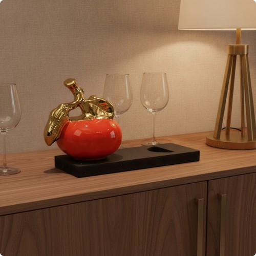Wine themed decor - decor, gold-toned