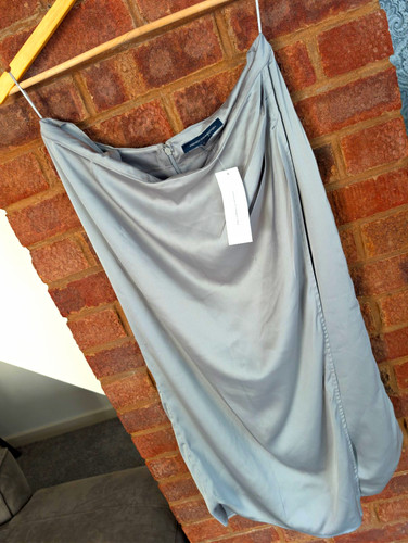 French connection grey satin - french,