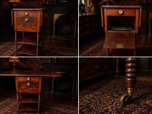 Victorian mahogany work table - mahogany,