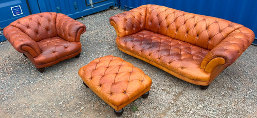 Tetrad oskar leather seater - leather, 3-seater