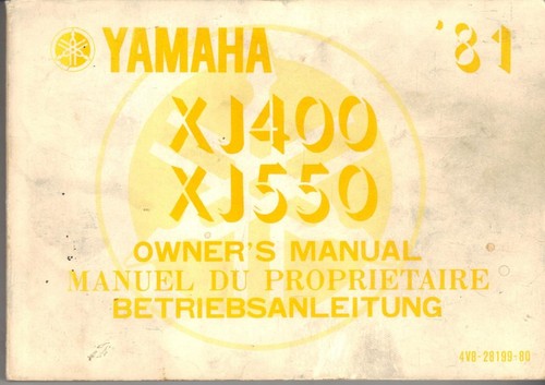 Yamaha xj550 xj400 1981 - yamaha,