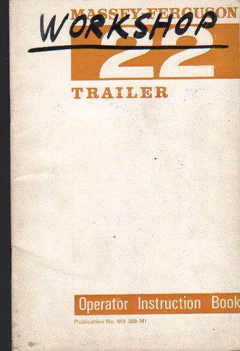 Massey ferguson trailer - "22",