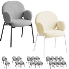 Accent Chair Boucle Bubble Round Scandi Reception Occasion Lounge Indoor Seat