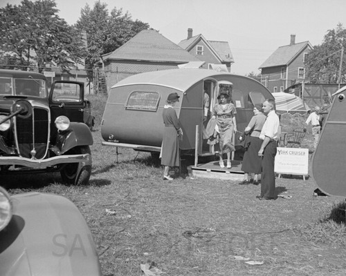 Camping trailer vintage - camping,