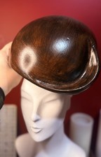 Rare beret wood hat Block