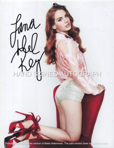 Lana del rey - del, autographed