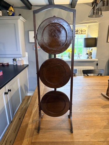 Vintage mahogany tier - mahogany, 3-tier