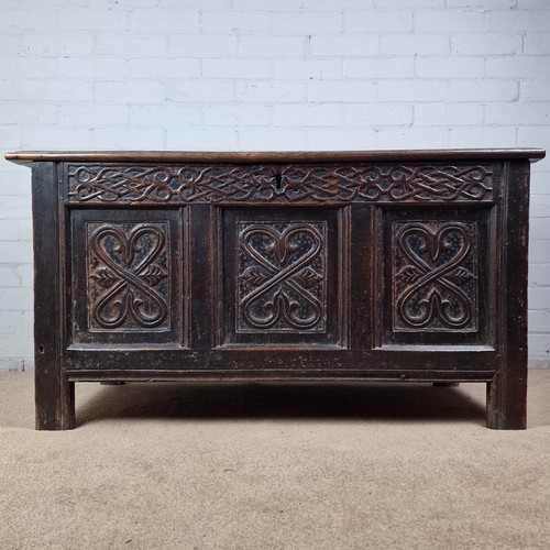 Antique oak chest late - chest,