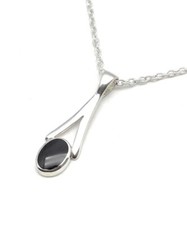 Delicate Whitby jet and