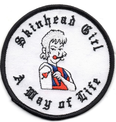 Skinhead girl punk patch - girl,