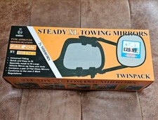 Falcon Milenco Steady XL Towing Mirrors Flat Twin Pack Pair Caravan Towing Boxed