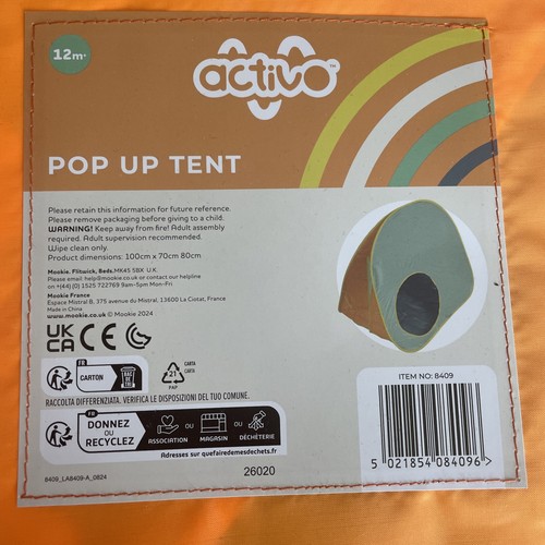 Pop play tent indoor - pop, up