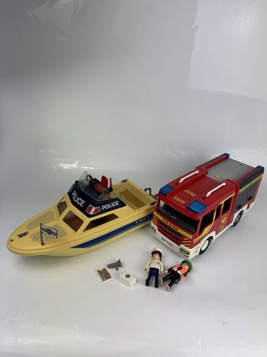 Playmobil fire engine police - engine,,
