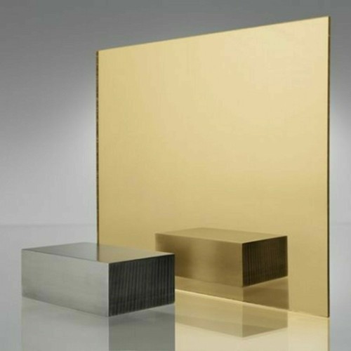 Gold mirror perspex sheet - gold,