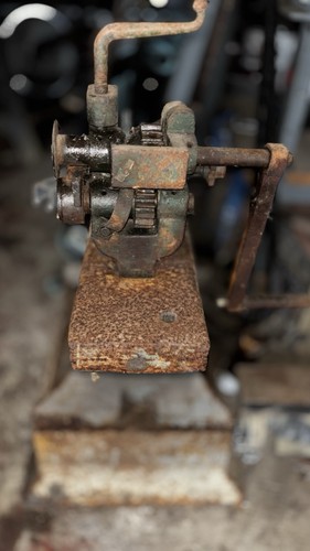 Old hand operation swager - hand,