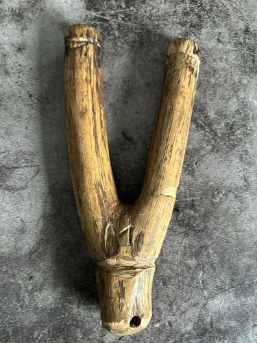 Vintage hand made wooden - hand,