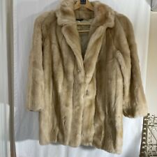 Tyber Belgium Honey Blonde Faux Fur Coat No Size Label See photos.