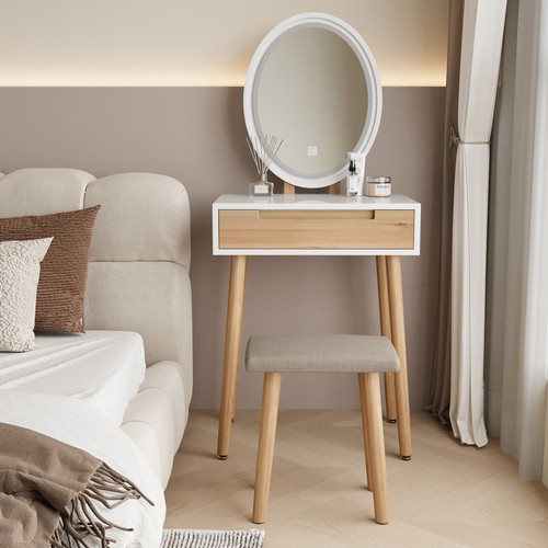 Dressing table with light - table,