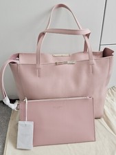 Ted Baker Clarkia Leather Shopper Tote Bag Light Pink