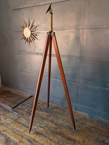Antique pine brass surveyors - antique,