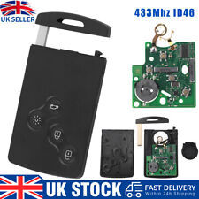 New 4 Button Remote Key Card Fob 3 Clio for Renault Megane Scenic Laguna 433MHZ*
