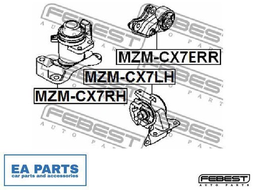 Engine mounting for - engine, cx-7