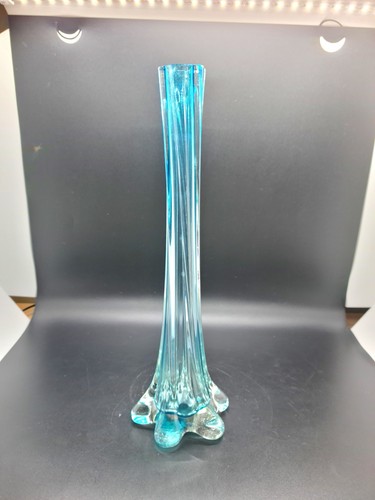 Vintage 28cm sky blue glass - sky,