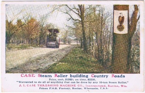 Postcard case threshing - postcard,