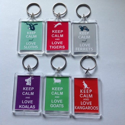 Various animals keep calm and - calm,