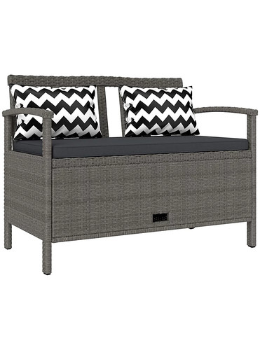 Outsunny 160l grey rattan - outsunny,